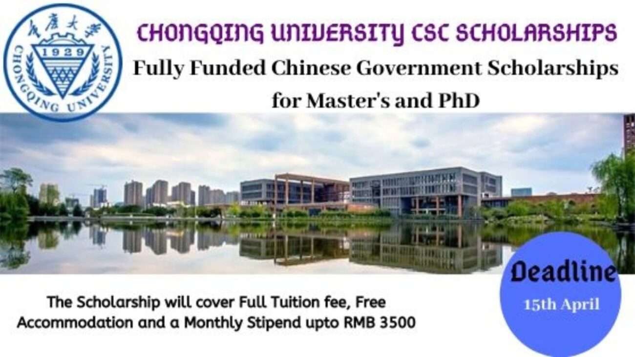 Chongqing University CSC Scholarship for Master's & PhD